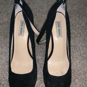 Steve Madden suede heels size 10 platform